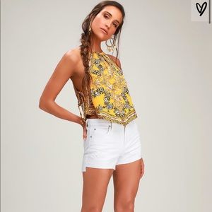 Free People Sofia Printed Halter Top